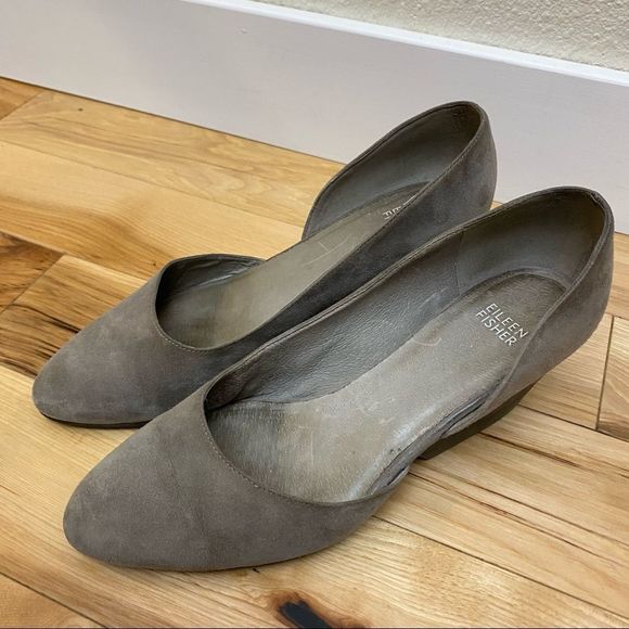 ❌SOLD!❌ Eileen Fisher Lily Half D’Orsay Wedge - Picture 3 of 8